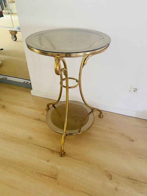 Italian Regency side table in brass