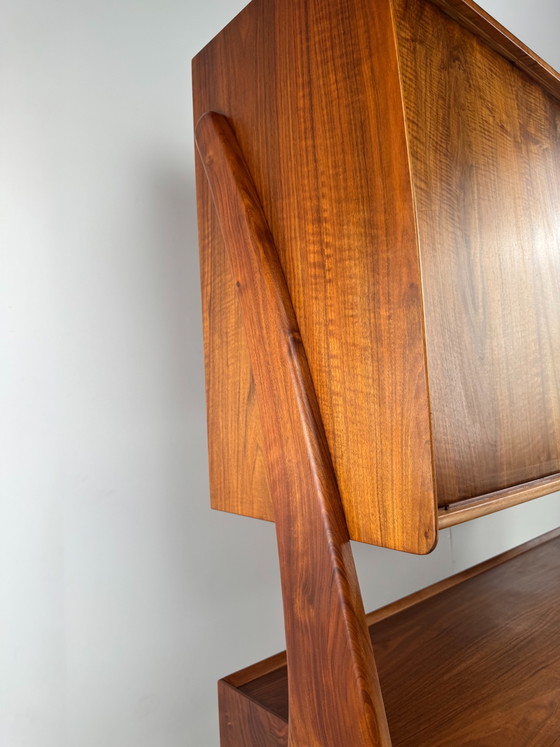 Image 1 of Buffet double modèle 53 par Harry Østergaard pour Randers Møbelfabrik – Design sculptural danois en teck