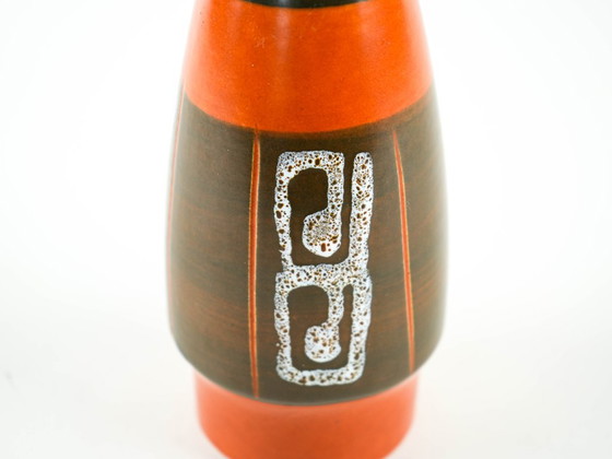 Ceramic-vase-German-design-1970s-made-in-West-Germany-D0760, Multi Color (photo 6 of 9)