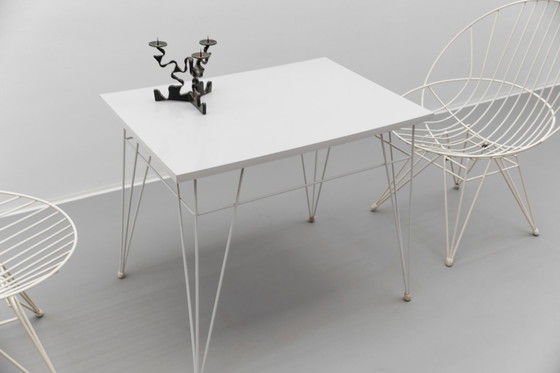 Image 1 of Combex Wire Chair and Combex Wire Table by Cees Braakman for Pastoe, Netherlands, 1950s, Set of 3