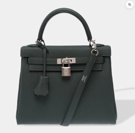 Sac Hermes Kelly 25 en Cuir Vert - 103493