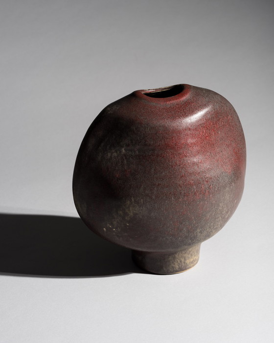Image 1 of Vase en poterie d’art sculptural Steuler Keramik x Heiner Balzar Brutalisme allemand années 70