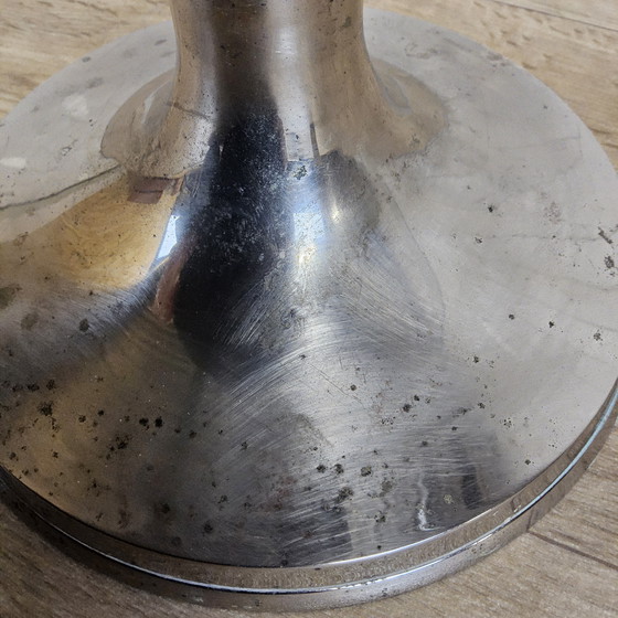 Image 1 of Art Deco Standing Silver-Colored Wine Cooler / Champagne Cooler (Nickel-Plated) / Champagne Holder