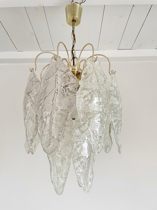 Lampadario a foglia vintage