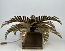 Vintage brass palm table lamp - Maison Jansen
