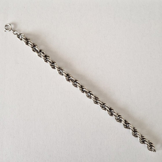 Bracciale Svedese in Argento a Maglie - Anni '70 – Zilver, Oggetti decorativi, Silver (photo 4 of 9)