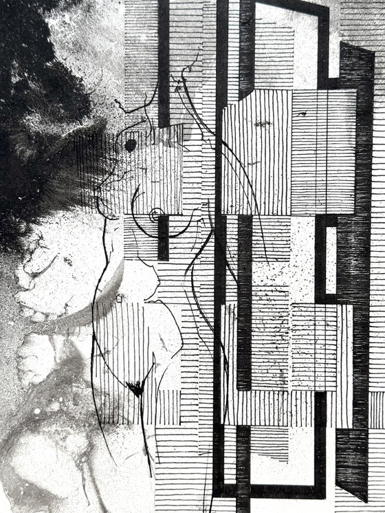 Image 1 of Eugène Eechaut (1928-2019) - Ink Composition 1982
