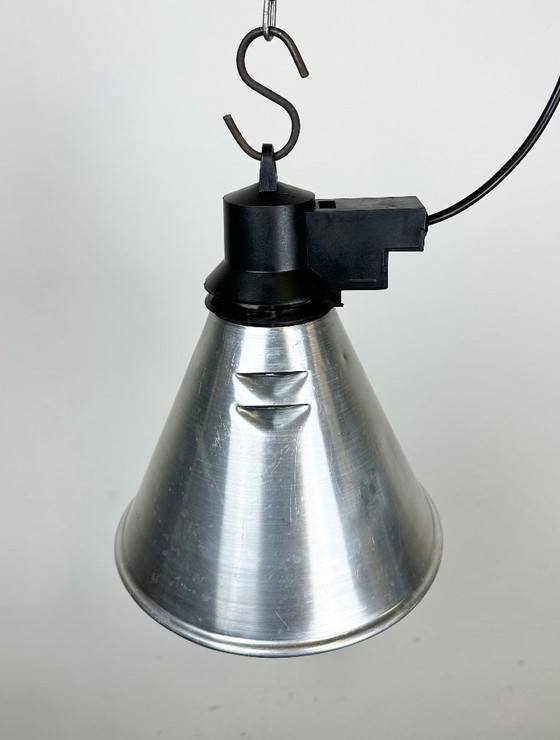 Image 1 of Small Industrial French Aluminium Pendant Lamp, 1960s