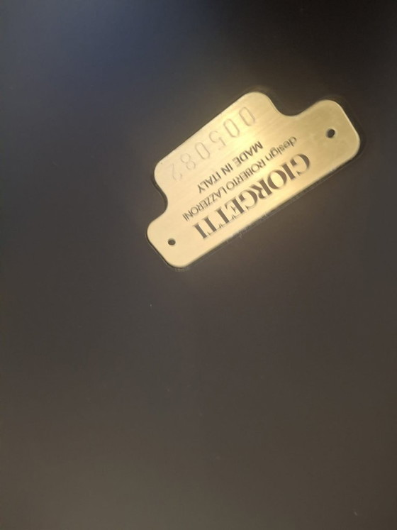 Image 1 of Table de chevet Giorgetti Romeo avec plateau en marbre