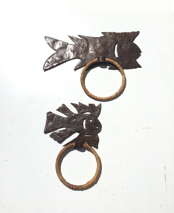 Image 1 of Artisanat haïtien : Porte-serviettes « Poisson des îles » (Grand) NOUVEAU !
