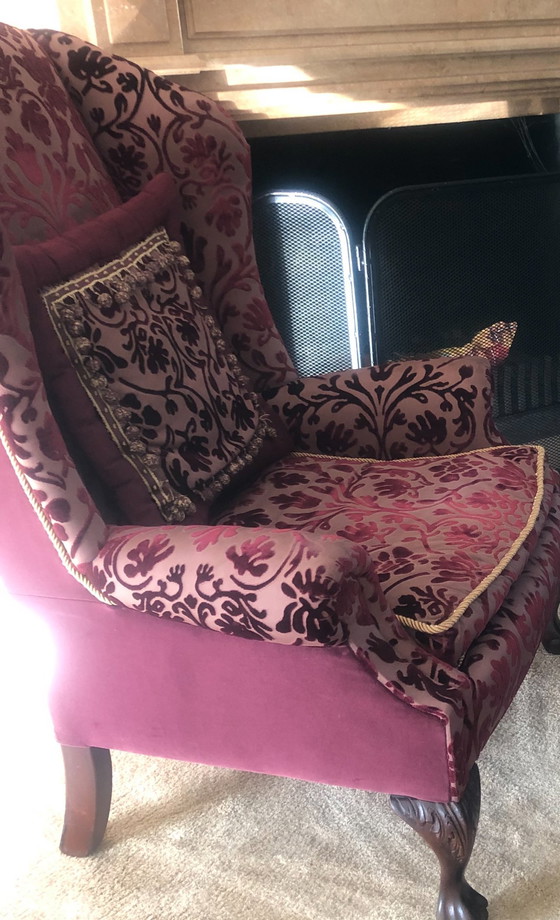 Image 1 of Maison Sucre/Suikertuin Fauteuil Met Voetenbank