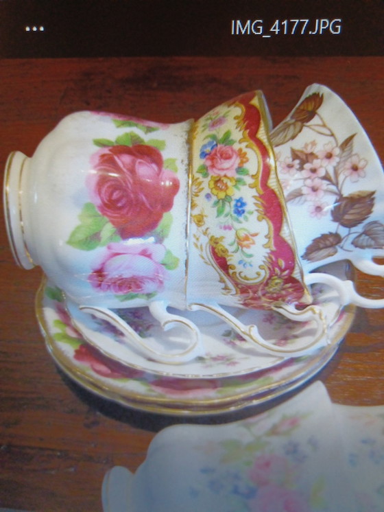 Image 1 of 11 Royal Albert coffee cups with saucers