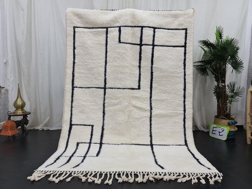 Alfombra de lana natural tejida a mano, de elaboración tradicional, tamaño 250 x 150 cm. – Aime Té, vloerkleden en tapijten