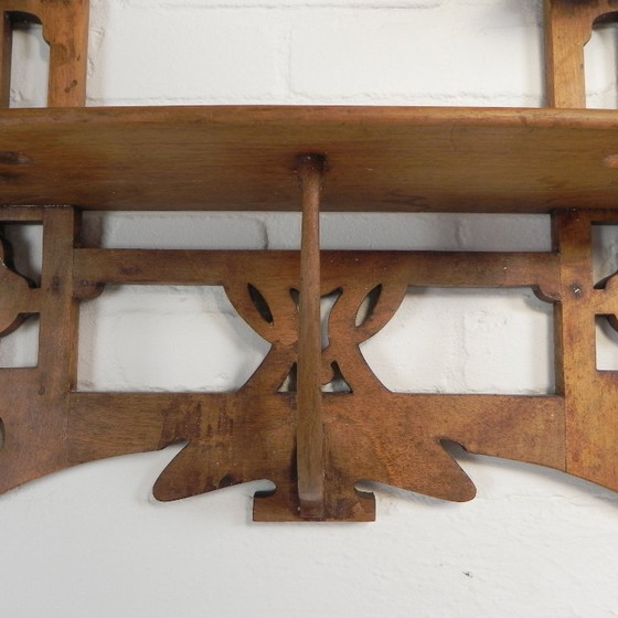 Image 1 of Appendiabiti da parete in stile Liberty, etagere, anni '20