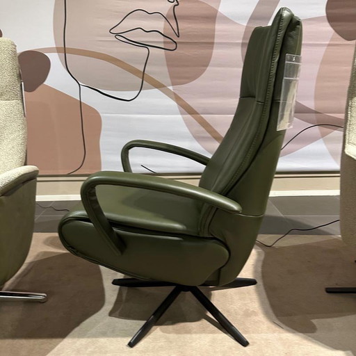 Sillón reclinable Future Twice Pro verde – De Toekomst, verstelbare relaxstoel