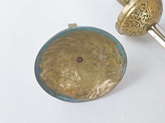 Image 1 of Posacenere vintage anni '70 a forma di spada, in ottone e bronzo dorato.