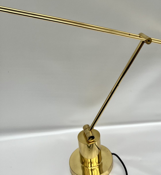 Image 1 of E.L.E. Leuchten – Lampada da scrivania in ottone massiccio dal design di metà secolo (circa anni '70/'80)