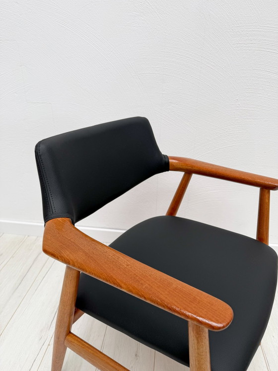 Image 1 of Jaren 60 Deense midden-eeuwse teakhouten fauteuil GM11 van Svend Åge Eriksen voor Glostrup Møbelfabrik