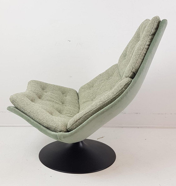 Artifort F588 Groen Ploegstof Monza Multi Nieuw – Fauteuils, Metal, Textile (photo 8 of 15)