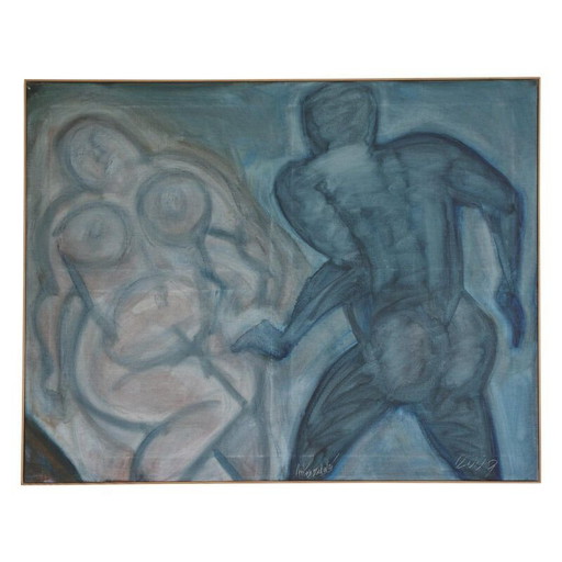 Vintage-Ölgemälde von Jiri Naceradsky, 2009