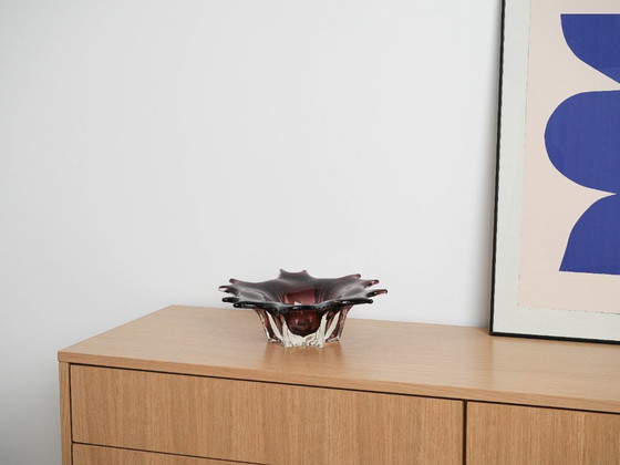 Image 1 of Plat en verre, design italien, années 1970, fabriqué en Italie