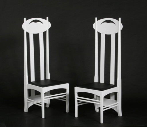 2 Chaises, Reproduction, Argyle Chair, Charles Rennie Mackintosh, Neuves