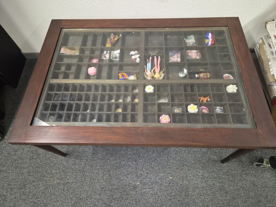 Coffee Table Made From Type Case – Glass, Wood (photo 3 of 7)