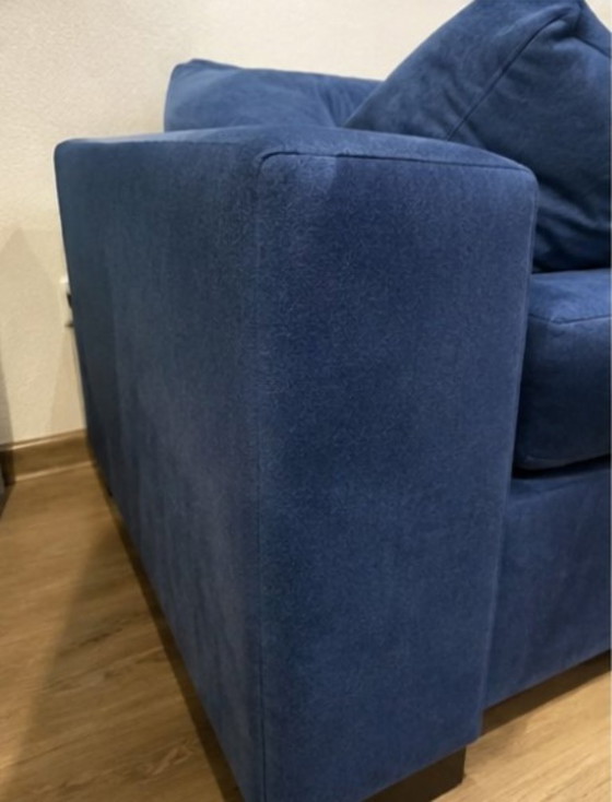 Divano blu quasi nuovo in vendita – Arrben, Divani, Textile (photo 3 of 5)
