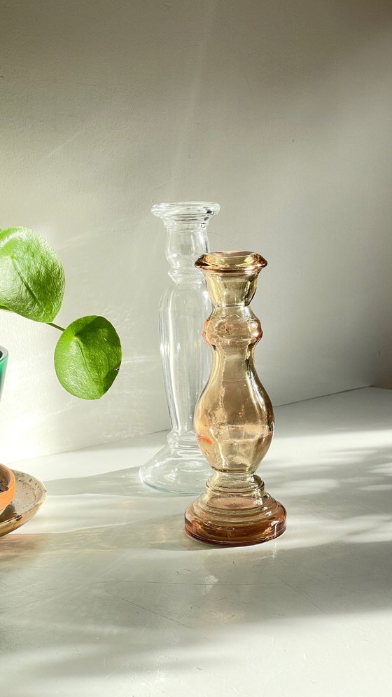 Par de portavelas de cristal transparente – Glass (photo 7 of 30)