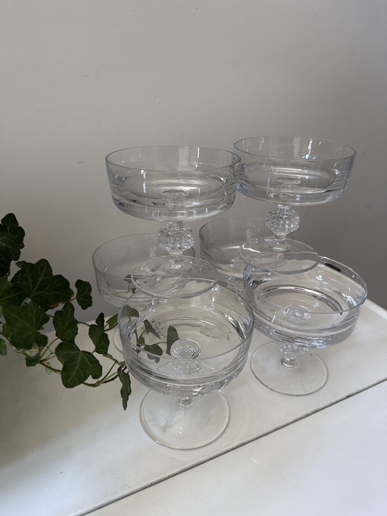 Image 1 of Set of 6 coupe champagne glasses