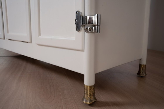 Mobile per strumenti dentali tedesco di Arnold Biber, Pforzheim, circa 1920, Vetrine, Legno, Bianco (foto 6 di 19)