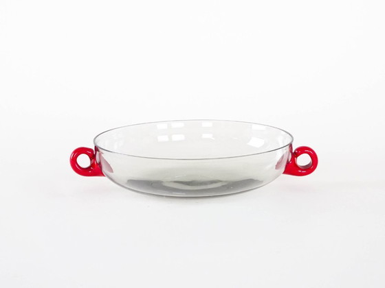 Image 1 of Glasschale, italienisches Design, 1970er Jahre, hergestellt in Italien