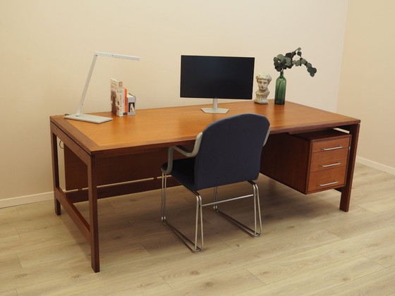 Teakhouten directiebureau van Henning Jensen & Torben Valeur voor Munch, Deens, jaren 60. – Wood (photo 4 of 20)