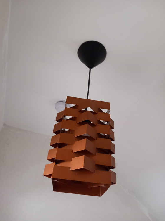 Mid-Century 'Oktav' Lamp – Nordisk Solar Compagni, Hanglampen, Metal, Copper (photo 2 of 5)