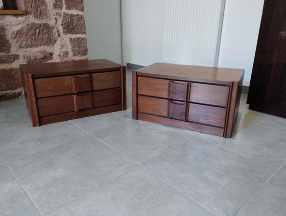 Paar vintage Scandinavische design modules, nachtkastje, ladekast, dressoir, tafel – Ladekasten, Anders (photo 4 of 19)