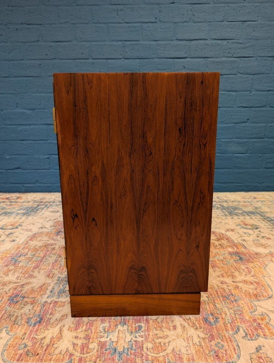 Image 1 of Meuble vinyle vintage en palissandre, fabriqué par Kai Winding pour P. Jeppesen Mobelfabrik, années 1960