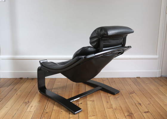 Image 1 of Sillón y otomana escandinavo Ake Frybiter Kroken Roche Bobois