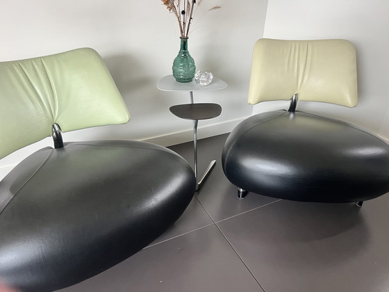 Image 1 of 2x Pallones fauteuils van Leolux