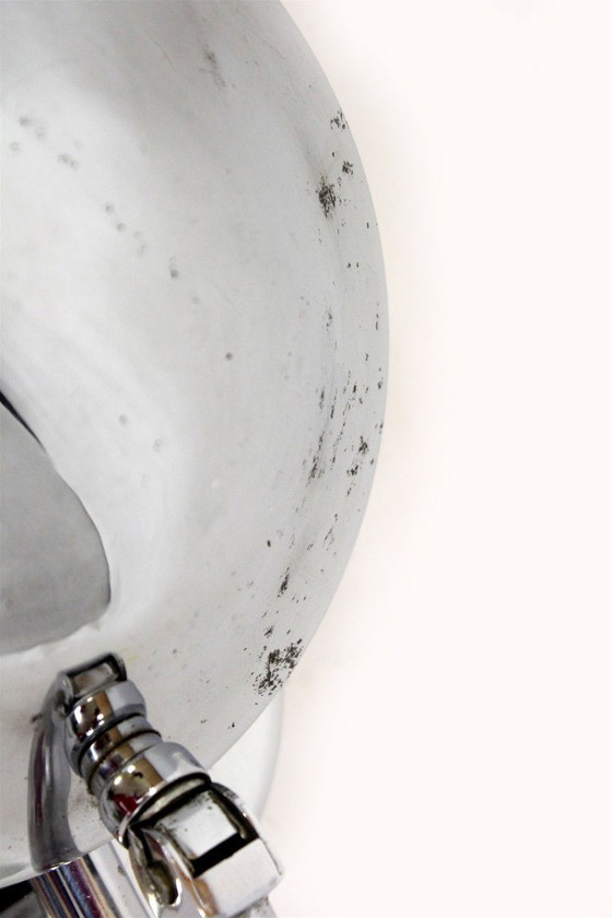 Image 1 of Bauhaus Style Chrome Bedside Table Lamps from Napako, Former Czechoslovakia, 1930s, Set of 2