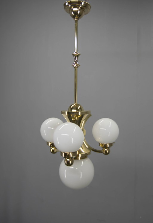 Art Deco Chandelier by Gocar, 1910s, Restored