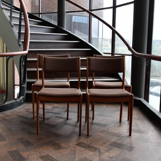 Set of 4 Teak chairs Johannes Andersen