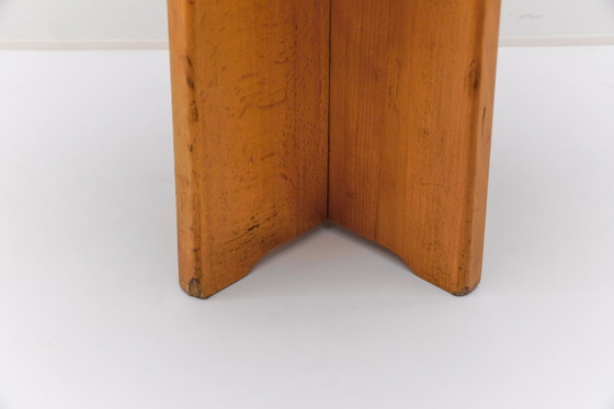 Image 1 of Conjunto de 6 taburetes de roble al estilo de Pierre Chapo, Francia, años 60