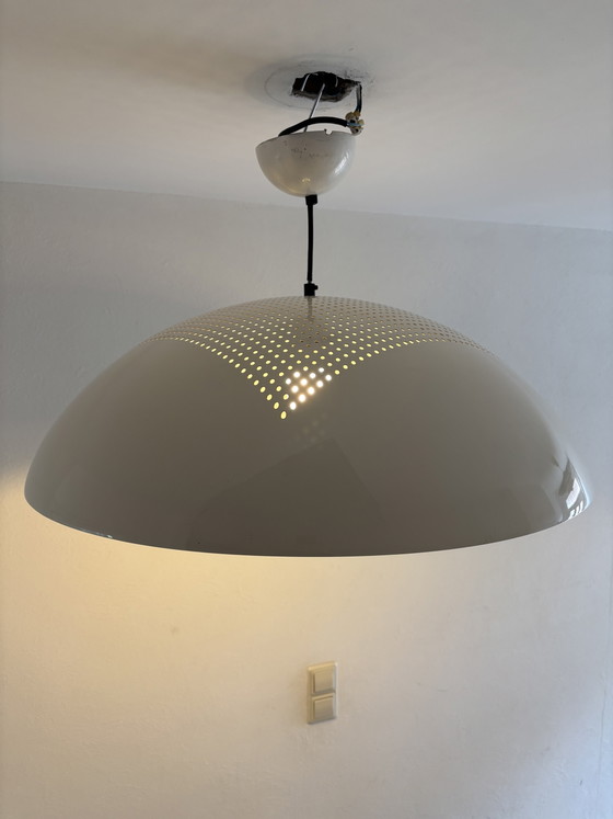 XL Vintage Italian Space Age Pendant Lamp – PiùLuce Vicenza (1970s/1980s) – Piuluce Vicenza, Metal (photo 11 of 11)