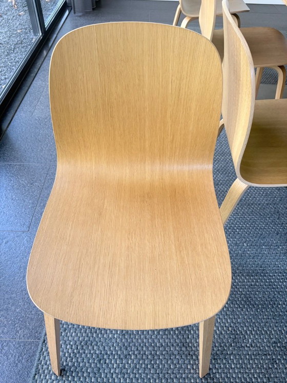 Image 1 of 8x Muuto Visu oak chairs