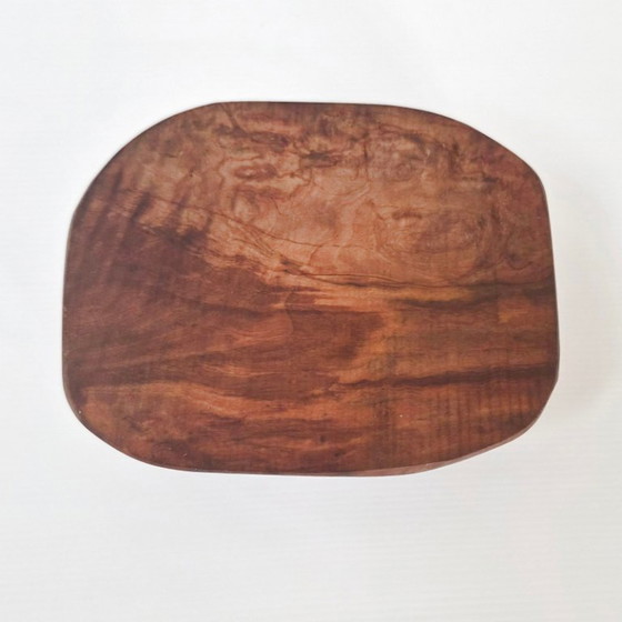 Image 1 of Vintage brutalistische sieradenbak van hout en boomschors, jaren 70, DLG Alexandre Noll