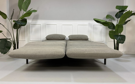 Image 1 of Rolf Benz Plura Stoff Grau Designer Sofa Couch Schlaffunktion