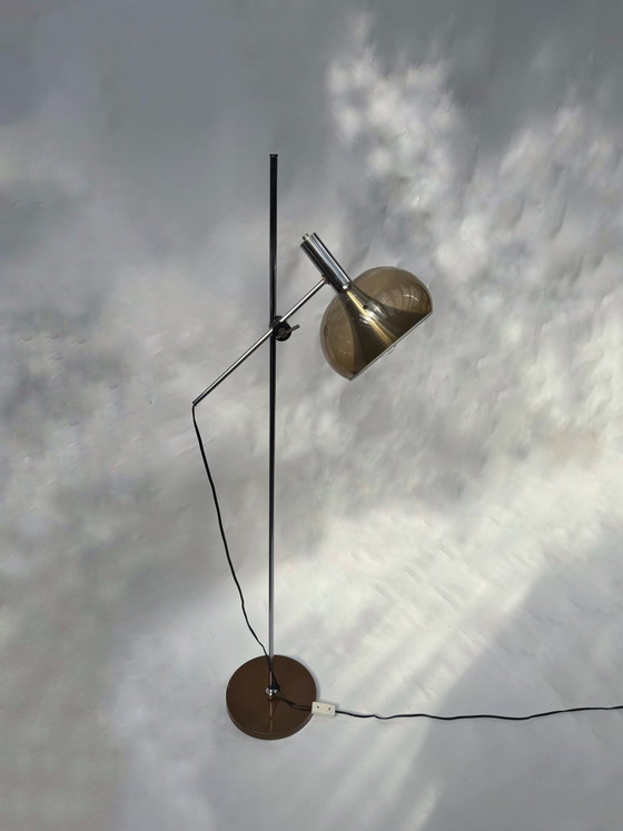 Image 1 of Lampadaire vintage réglable de Dijkstra, design de l'ère spatiale, Pays-Bas, années 1970