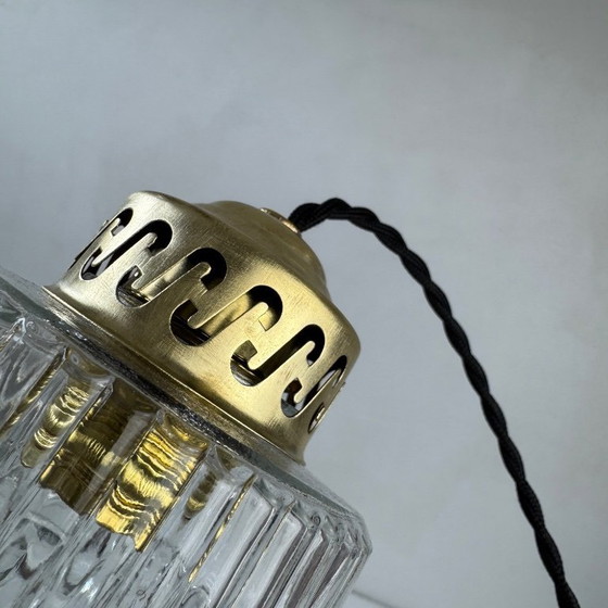 Image 1 of PAAR OUDE VINTAGE GLAZEN HANGERS