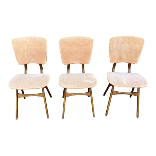 Vintage eetkamerstoelen Zweeds Design jaren 60