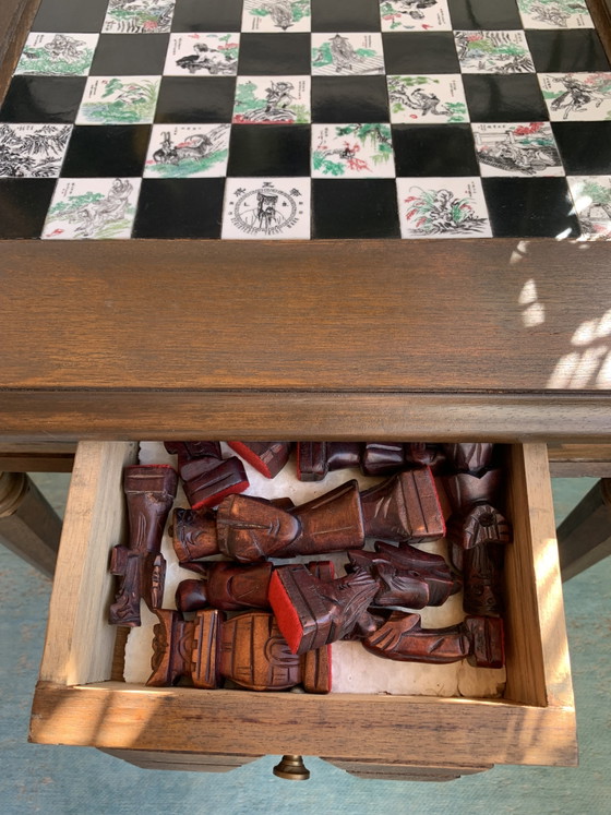 Weiqi schaaktafel in Ming-stijl uit het midden van de 20e eeuw, Chinese dynastie – Vintage, Bijzettafels, Wood (photo 4 of 9)